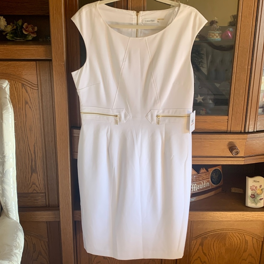 Calvin Klein white dress